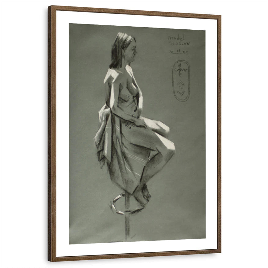 framed-print-brown-walnut-white-border