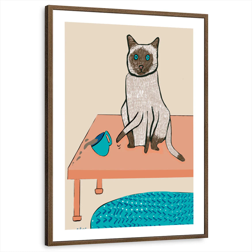 framed-print-brown-walnut-white-border