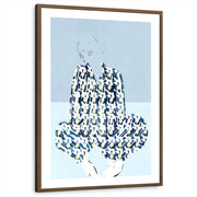 framed-print-brown-walnut-white-border