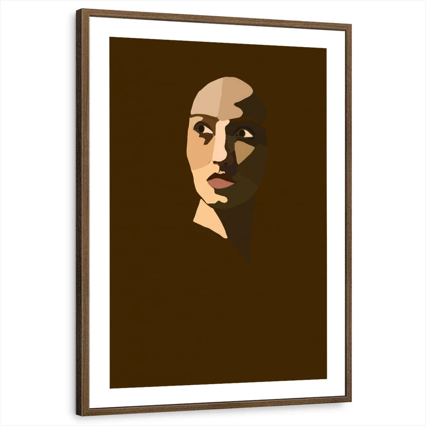 framed-print-brown-walnut-white-border