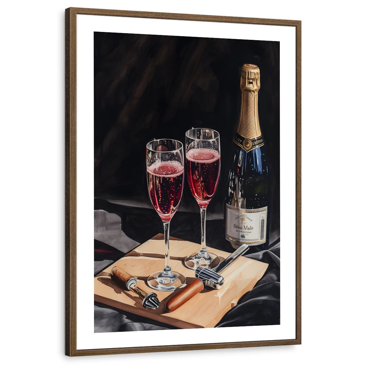 framed-print-brown-walnut-white-border