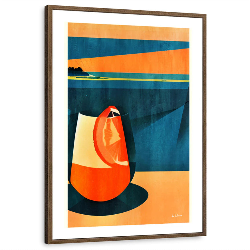 framed-print-brown-walnut-white-border