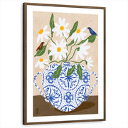framed-print-brown-walnut-white-border