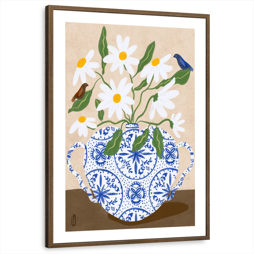 framed-print-brown-walnut-white-border