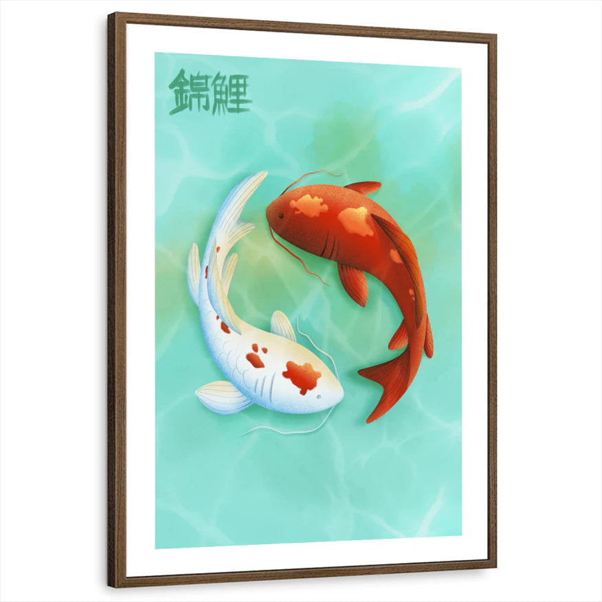 framed-print-brown-walnut-white-border