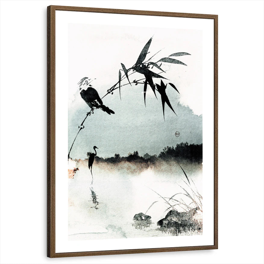 framed-print-brown-walnut-white-border