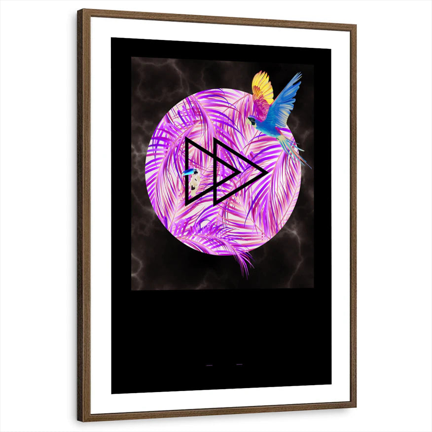 Exotic Avians Geometric Marble Oasis