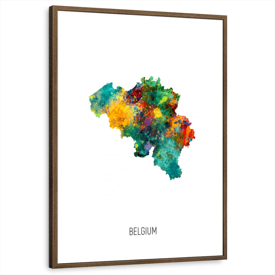 framed-print-brown-walnut-white-border