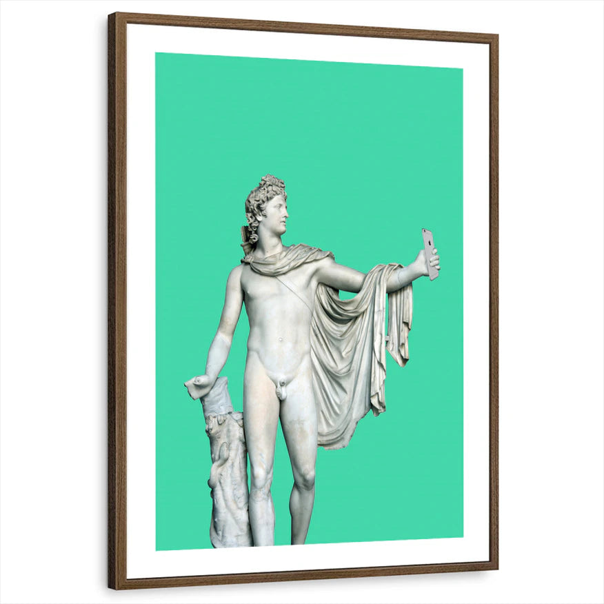 framed-print-brown-walnut-white-border
