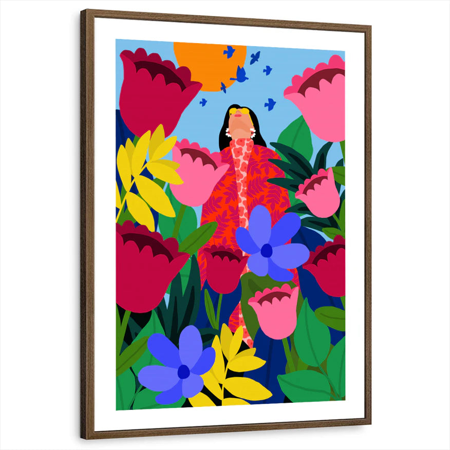framed-print-brown-walnut-white-border