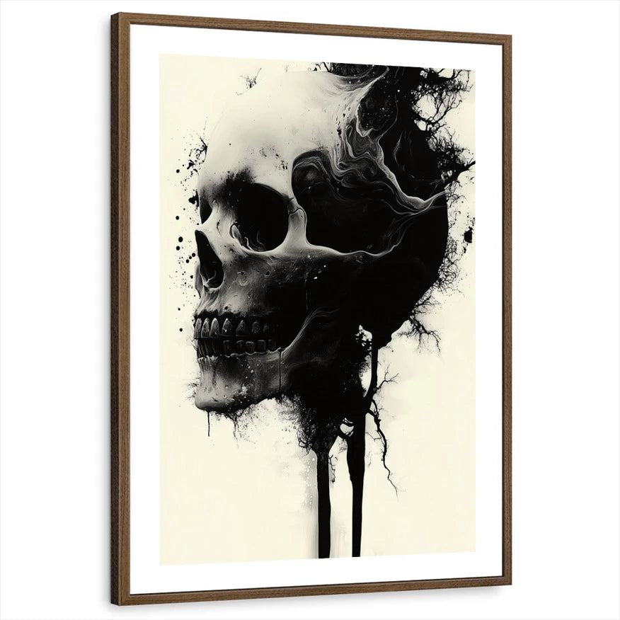 framed-print-brown-walnut-white-border