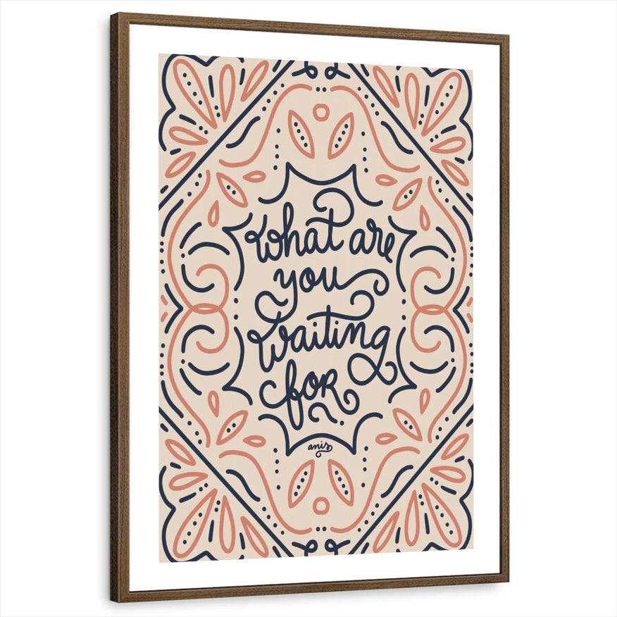 framed-print-brown-walnut-white-border