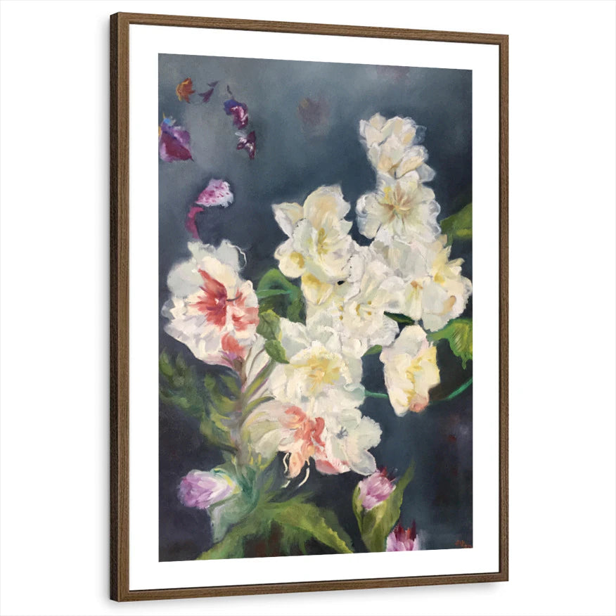 framed-print-brown-walnut-white-border