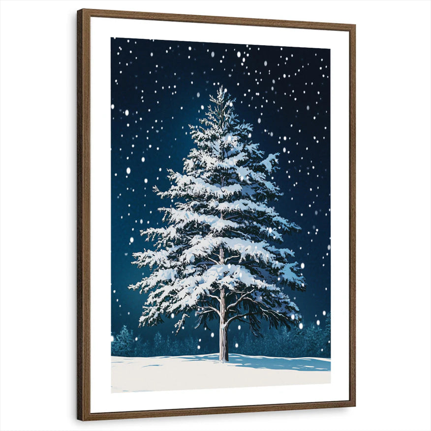 framed-print-brown-walnut-white-border
