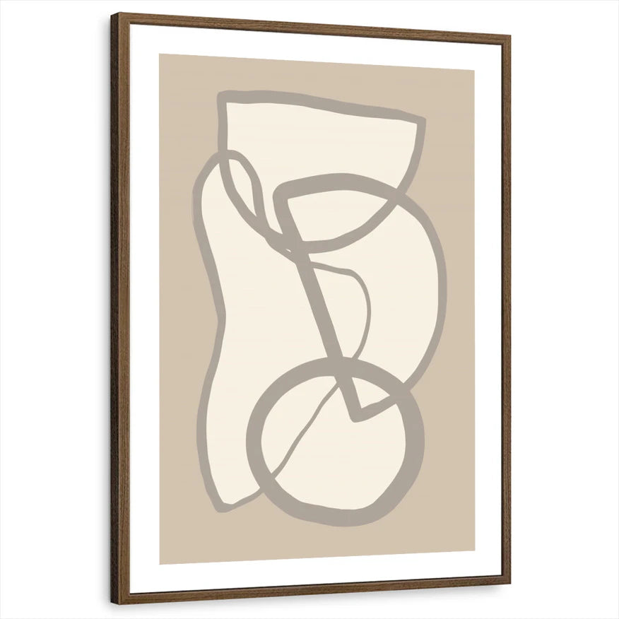 framed-print-brown-walnut-white-border