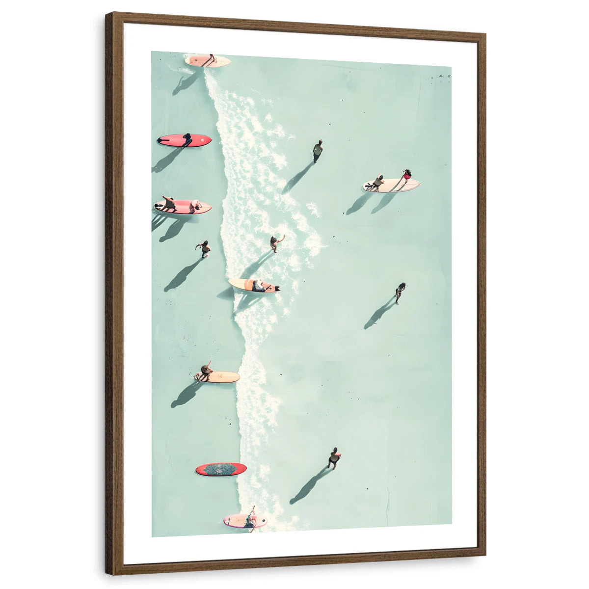 framed-print-brown-walnut-white-border
