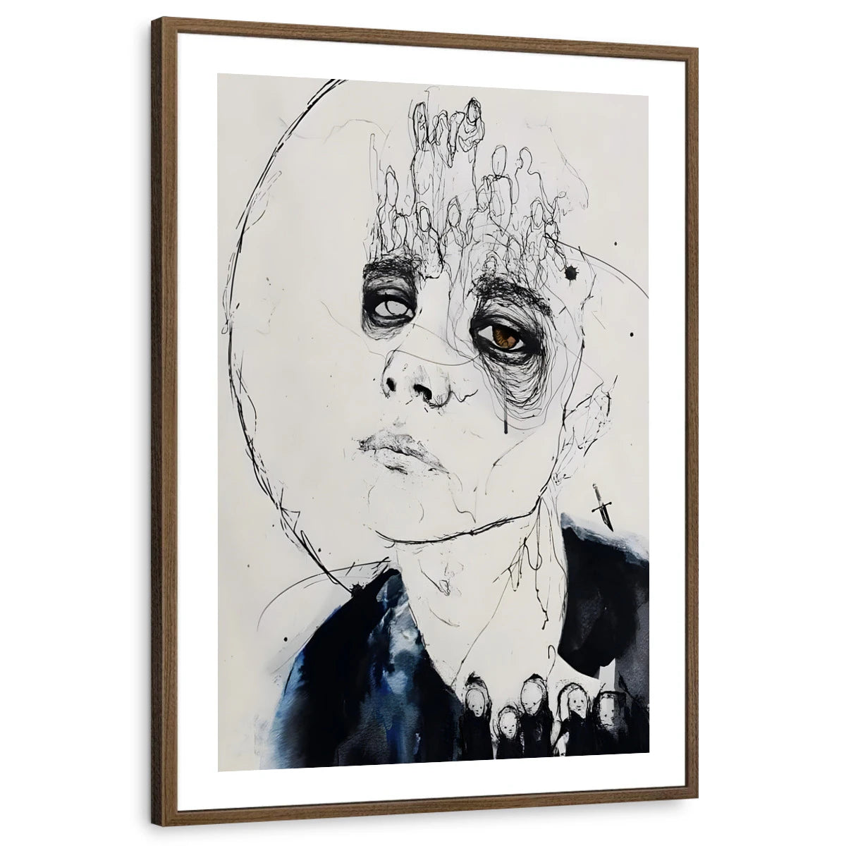 framed-print-brown-walnut-white-border