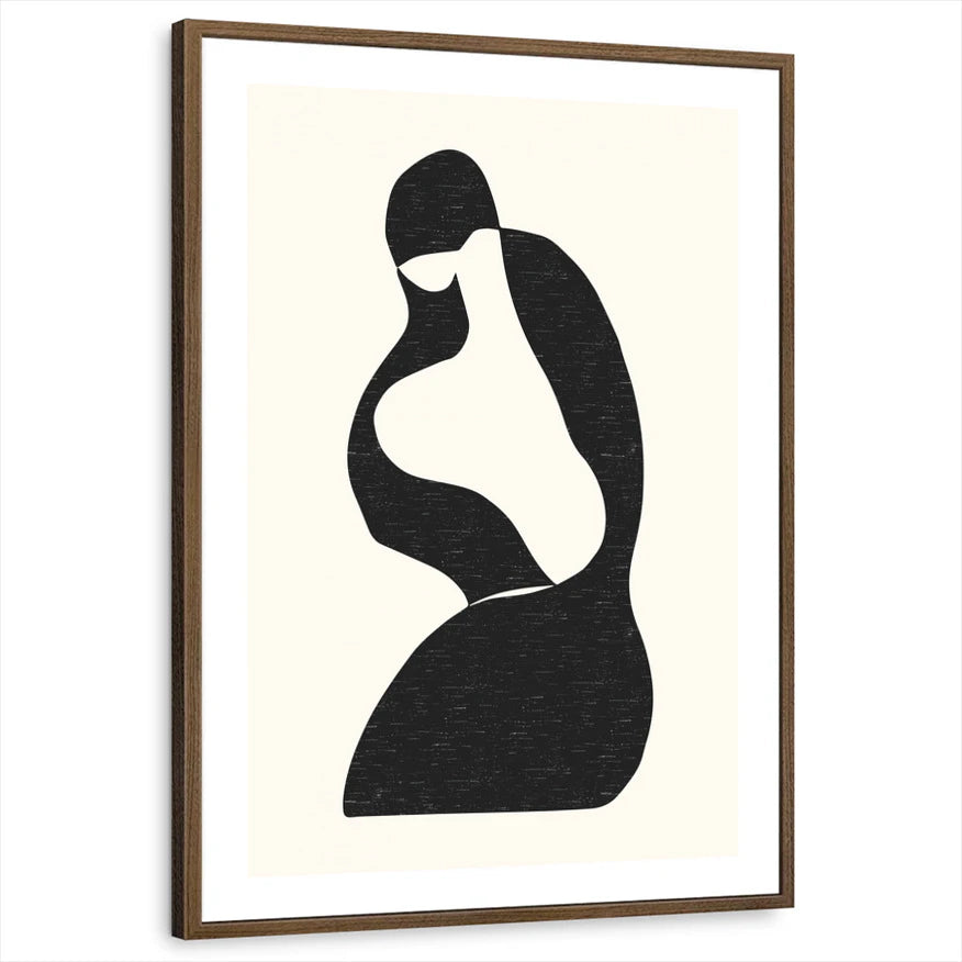 framed-print-brown-walnut-white-border