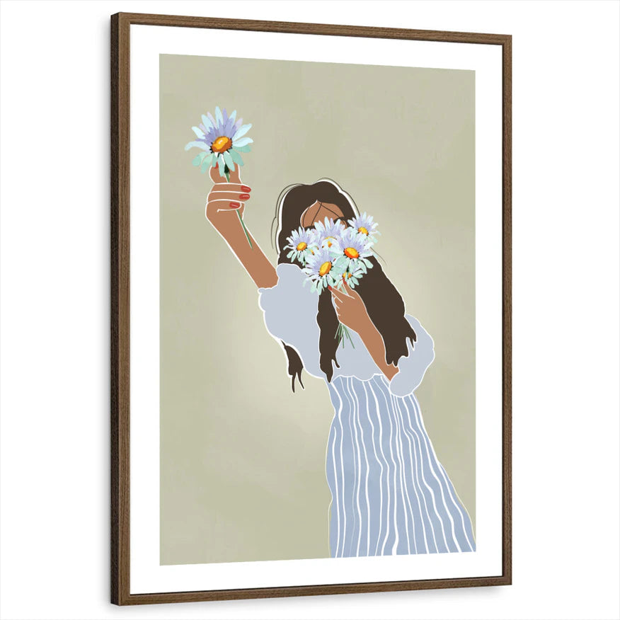 framed-print-brown-walnut-white-border