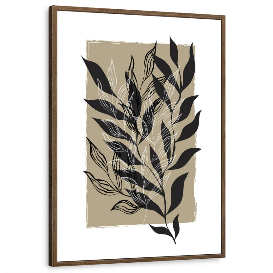 framed-print-brown-walnut-white-border