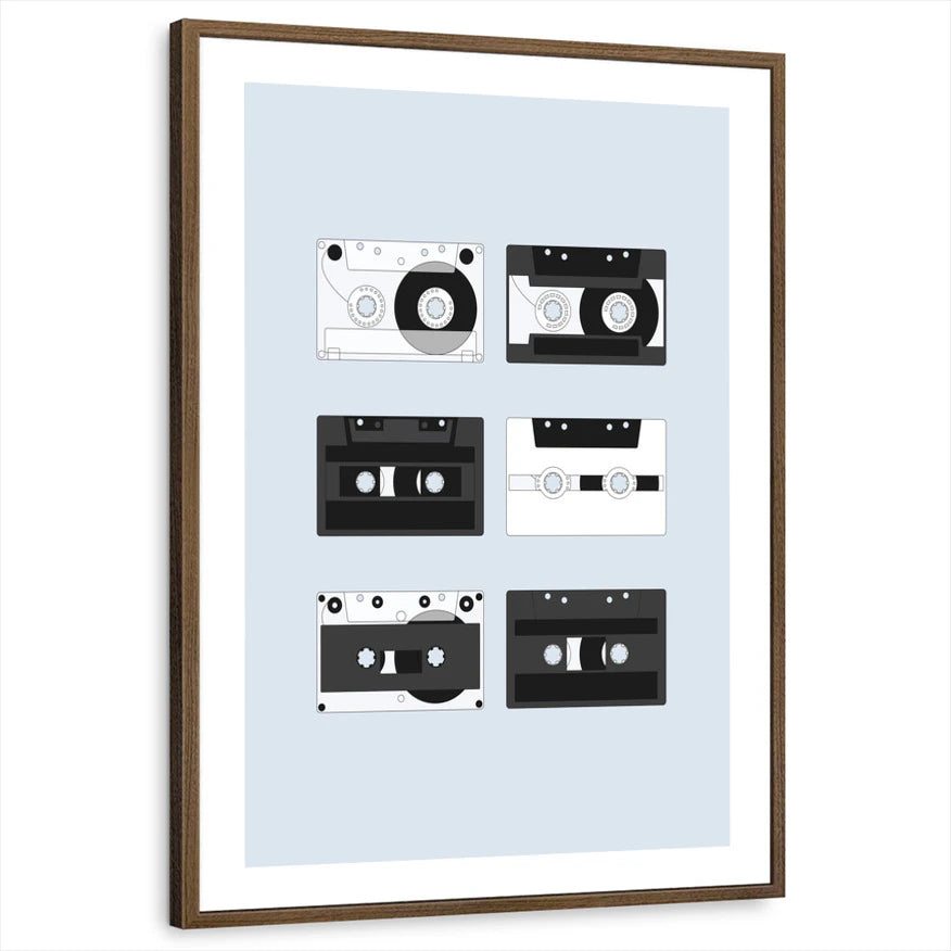 framed-print-brown-walnut-white-border