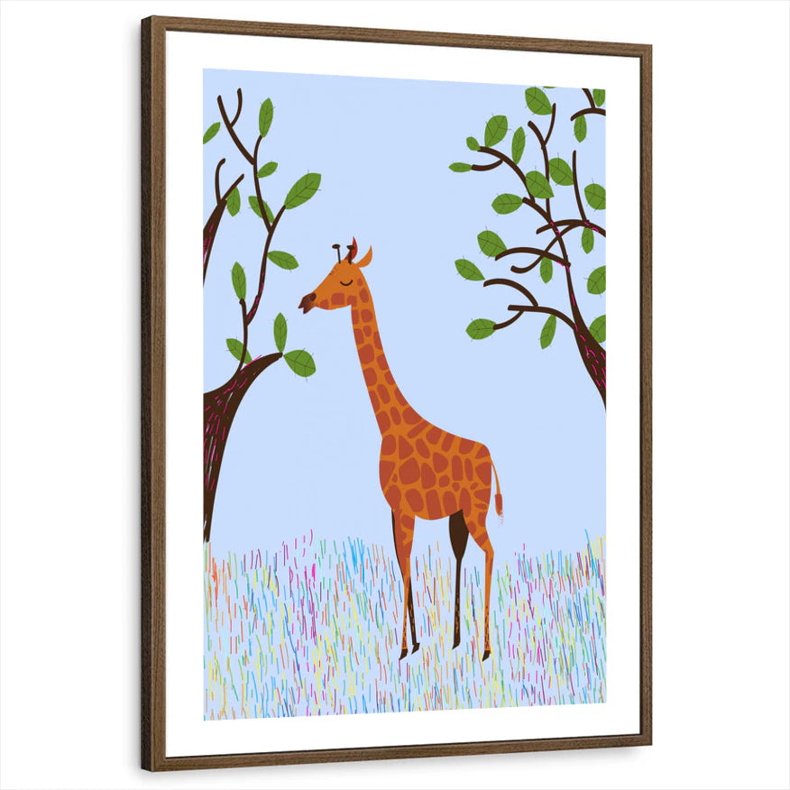 framed-print-brown-walnut-white-border