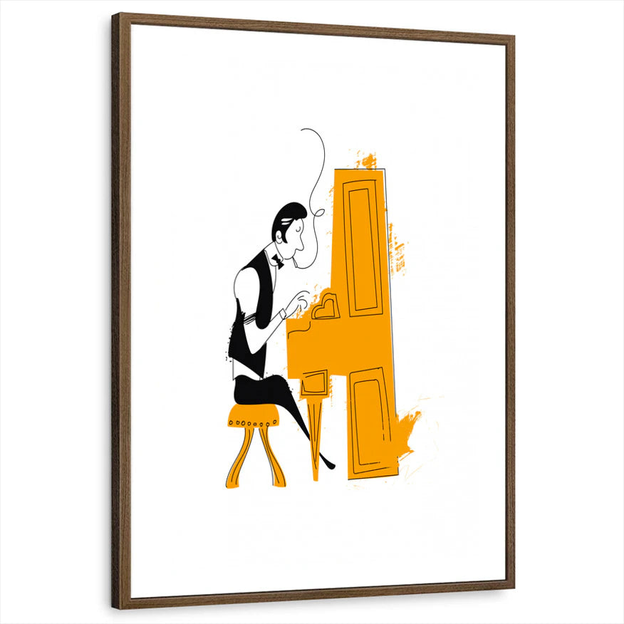 framed-print-brown-walnut-white-border