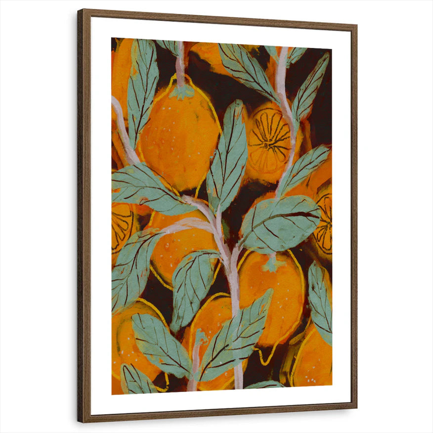 framed-print-brown-walnut-white-border