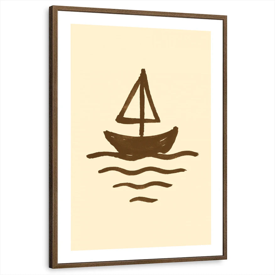 framed-print-brown-walnut-white-border