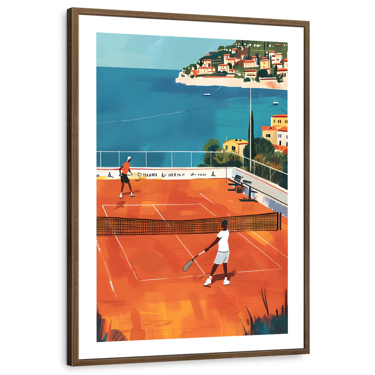 framed-print-brown-walnut-white-border
