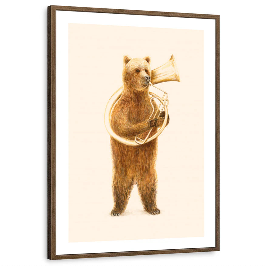 framed-print-brown-walnut-white-border