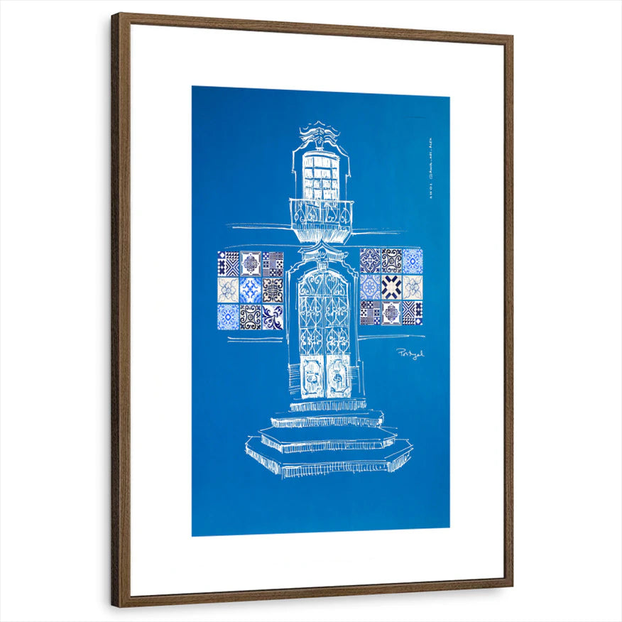 framed-print-brown-walnut-white-border
