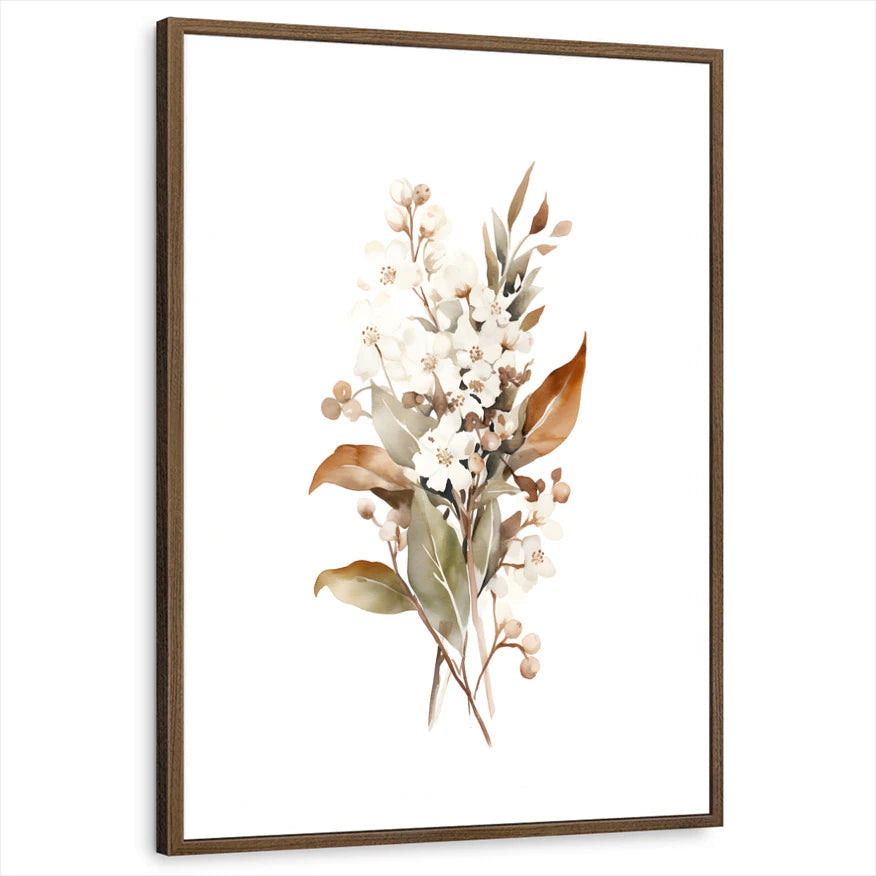 framed-print-brown-walnut-white-border