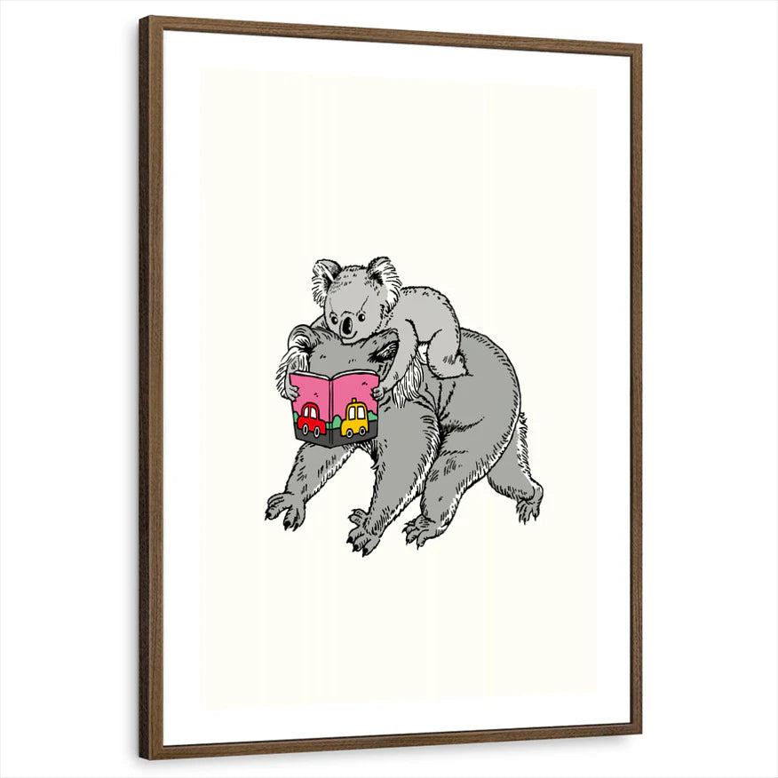 framed-print-brown-walnut-white-border