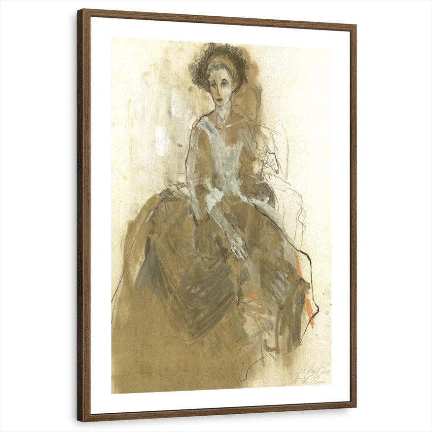 framed-print-brown-walnut-white-border