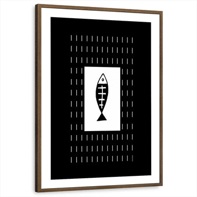 framed-print-brown-walnut-white-border
