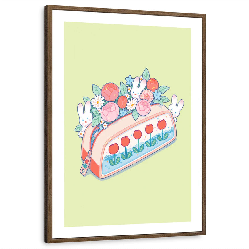 framed-print-brown-walnut-white-border