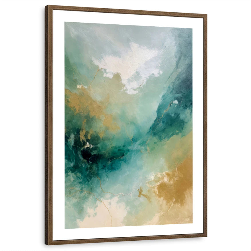 framed-print-brown-walnut-white-border