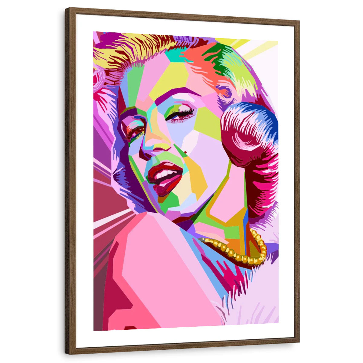 framed-print-brown-walnut-white-border