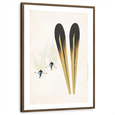 framed-print-brown-walnut-white-border