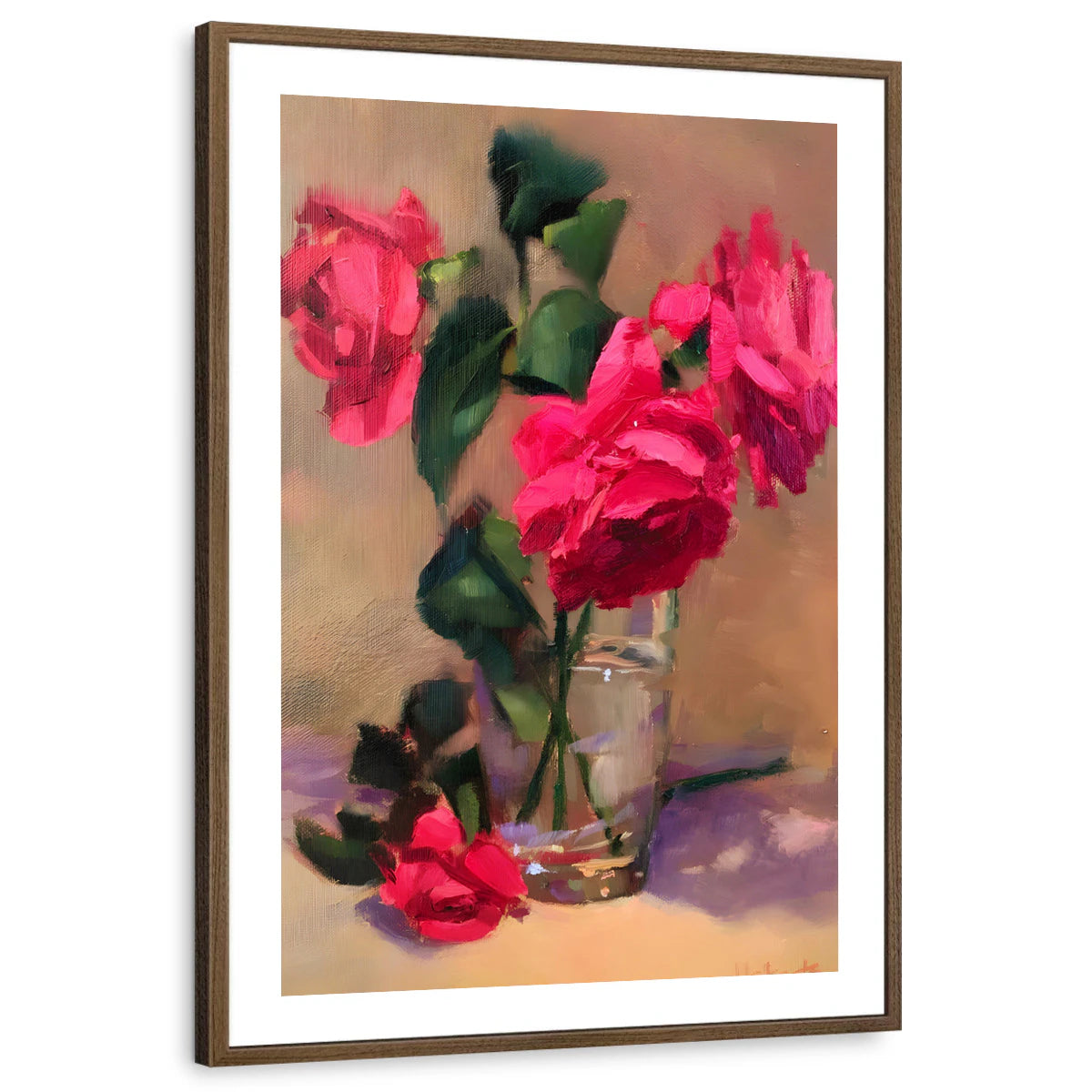 framed-print-brown-walnut-white-border