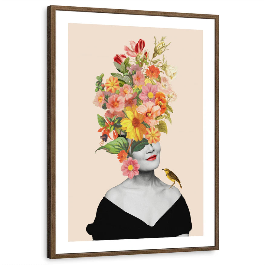 framed-print-brown-walnut-white-border