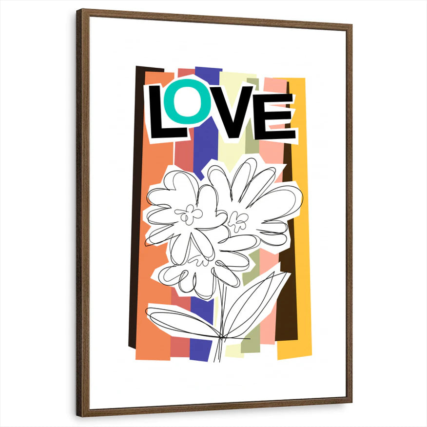framed-print-brown-walnut-white-border