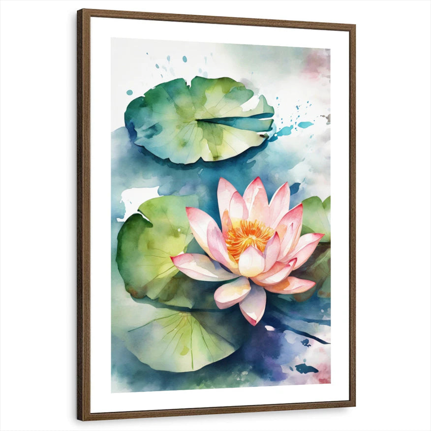 framed-print-brown-walnut-white-border