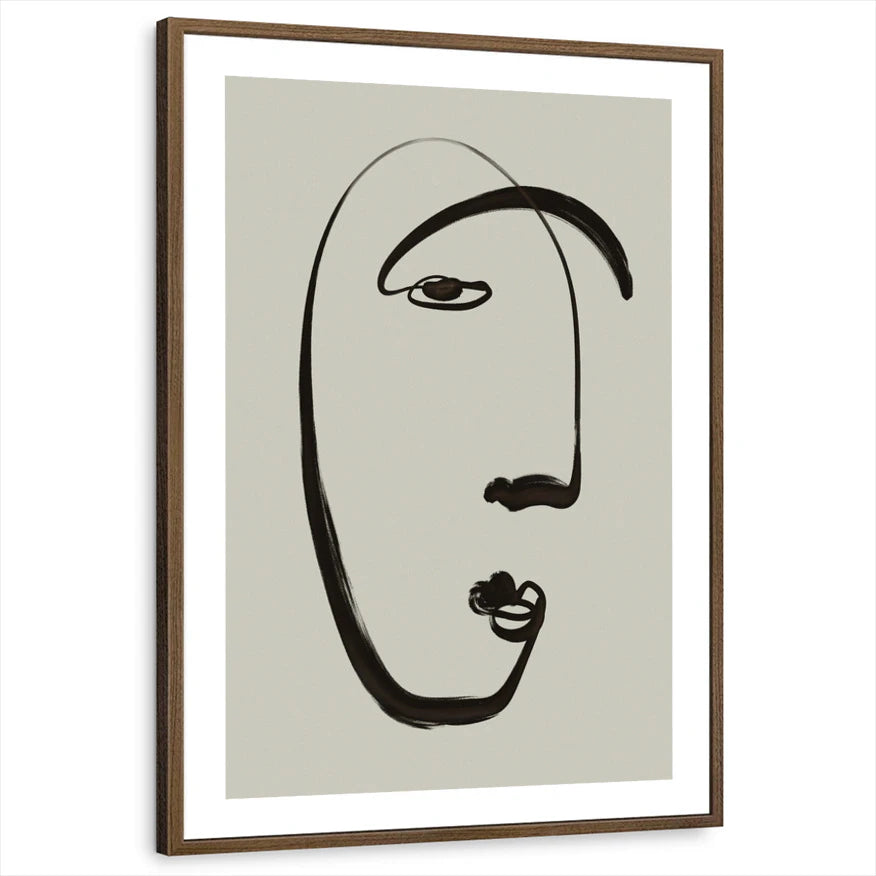 framed-print-brown-walnut-white-border