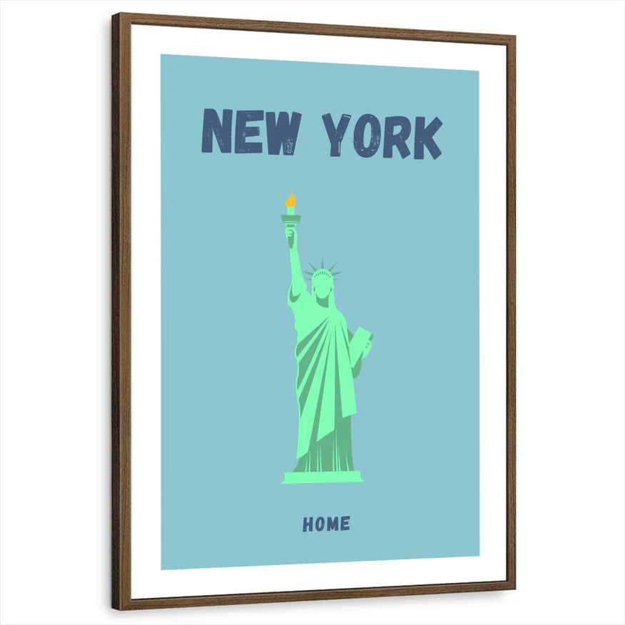 framed-print-brown-walnut-white-border