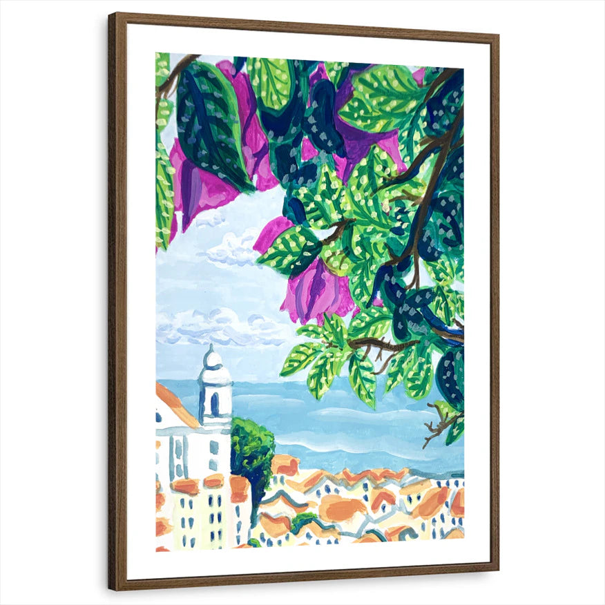 framed-print-brown-walnut-white-border