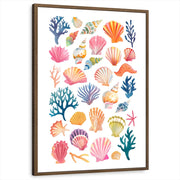framed-print-brown-walnut-white-border