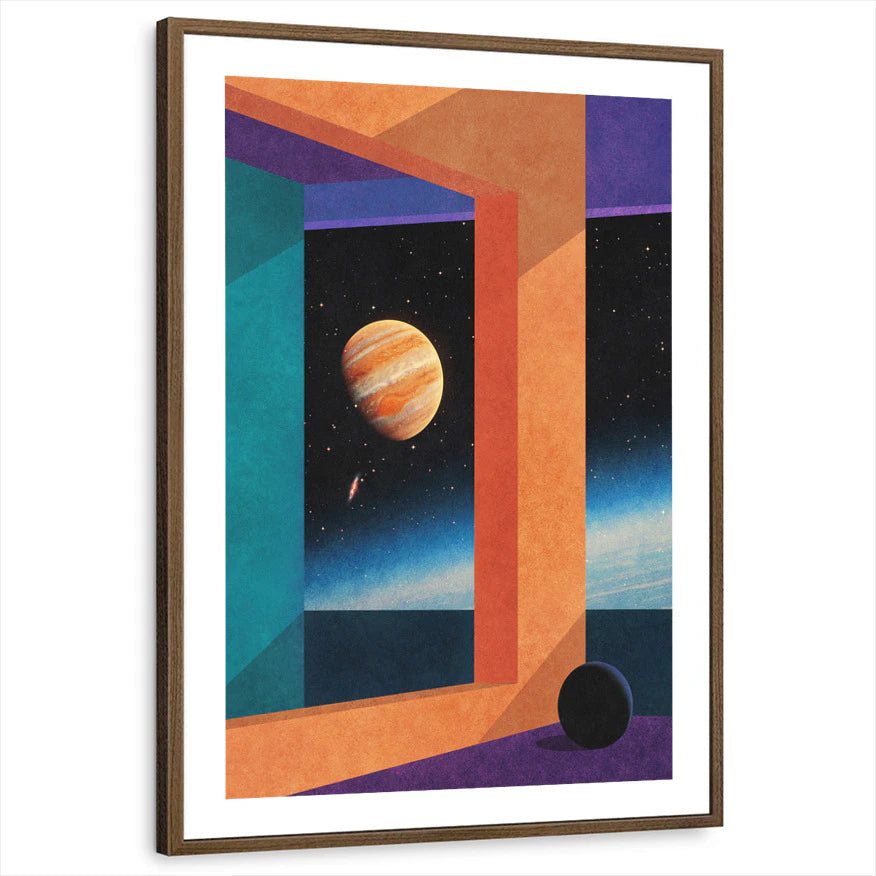 framed-print-brown-walnut-white-border
