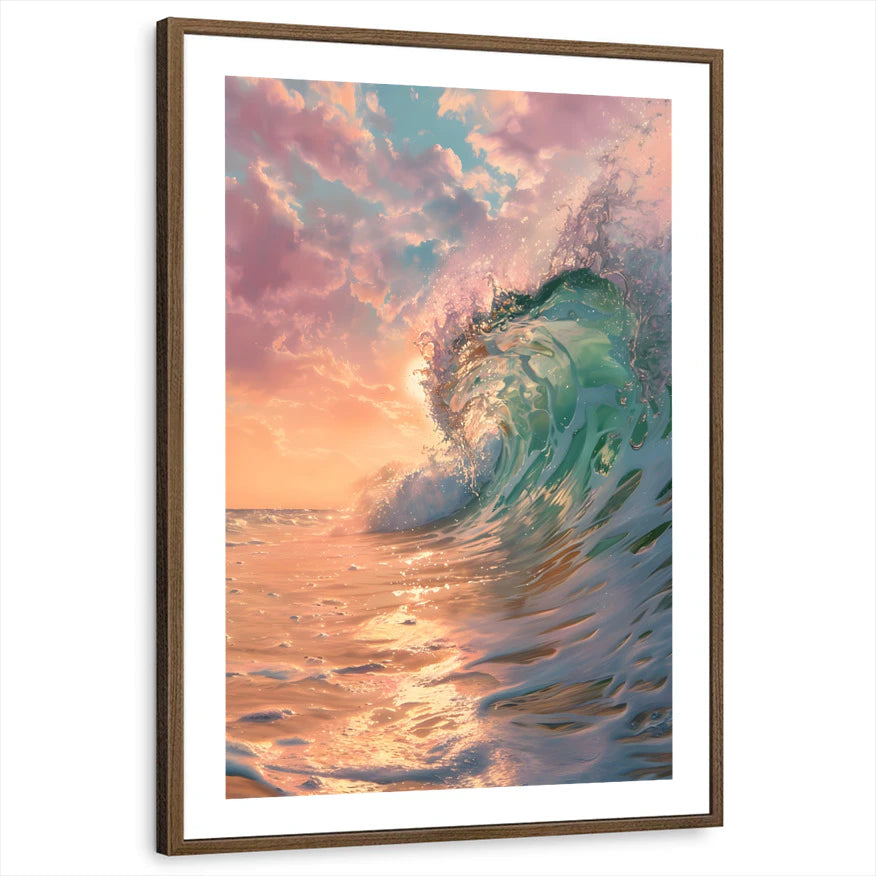 framed-print-brown-walnut-white-border